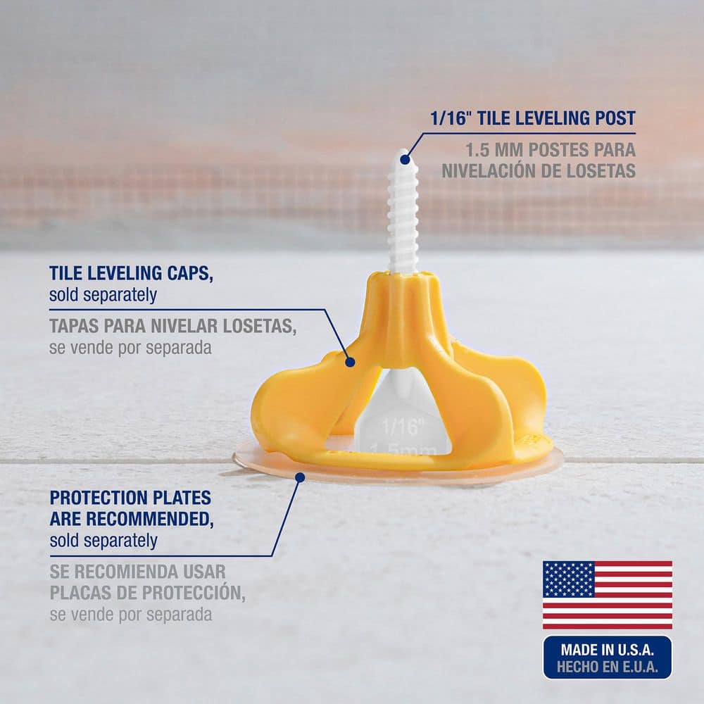 QEP LASH 360 White 1/16 in. W Tile Leveling System Posts (100-Pack) (4)