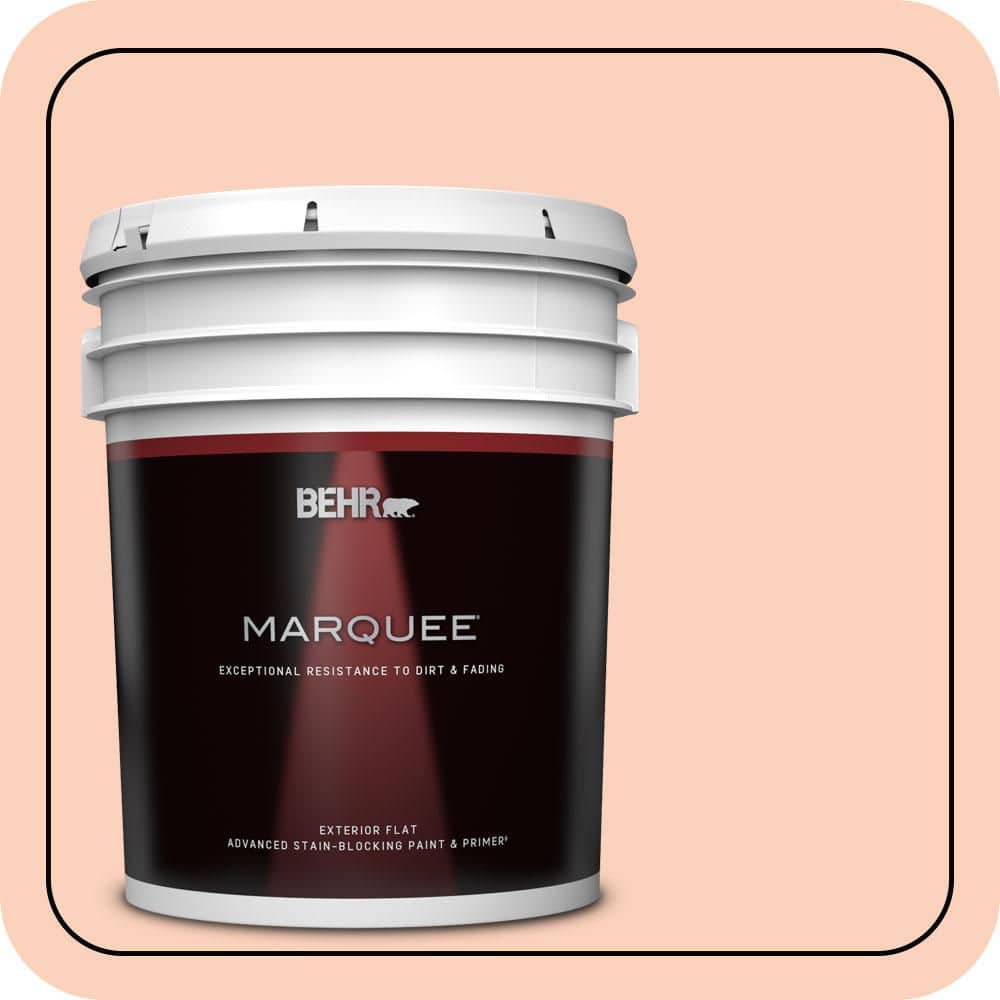BEHR MARQUEE 5 gal. #P190-2 Fahrenheit Flat Exterior Paint & Primer