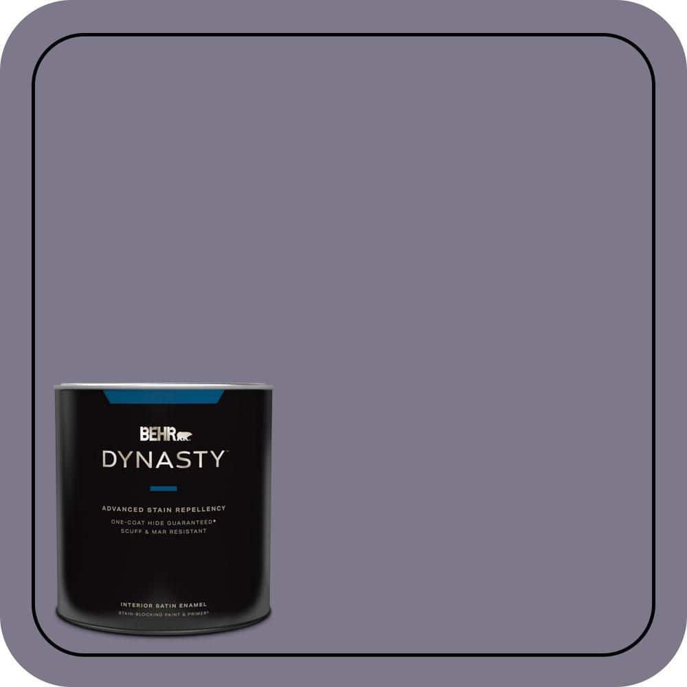 BEHR DYNASTY 1 qt. #N560-5 Solitaire One-Coat Hide Satin Enamel Interior Stain-Blocking Paint & Primer