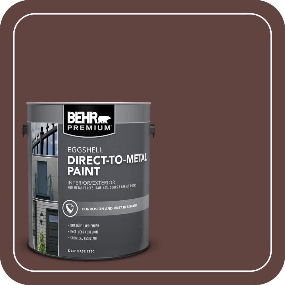 BEHR PREMIUM 1 gal. #MQ1-54 Death By Chocolate Eggshell Direct to Metal Interior/Exterior Paint