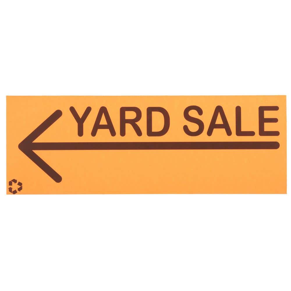 Everbilt 6.5 in. x 20 in. Yard Sale Sign 4-Pack (2)