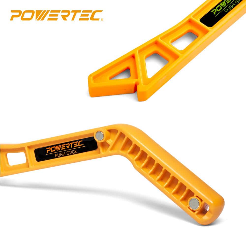 ‎POWERTEC 11.5 in. Magnetic Push Stick Embedded Magnets in Ergonomic Handle Space Efficient Storage Wood Working Tools (2-Pack) (3)