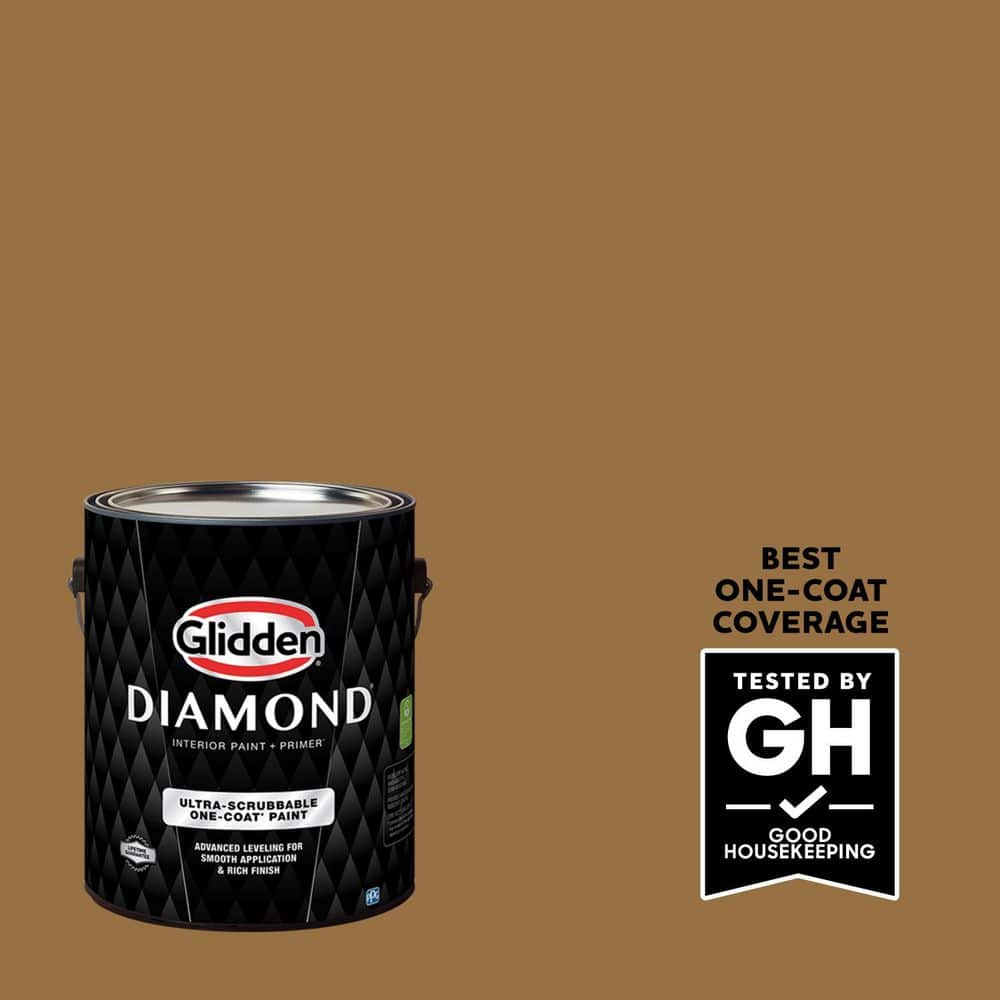 Glidden Diamond 1 gal. PPG1087-7 Chewy Caramel Eggshell Interior Paint