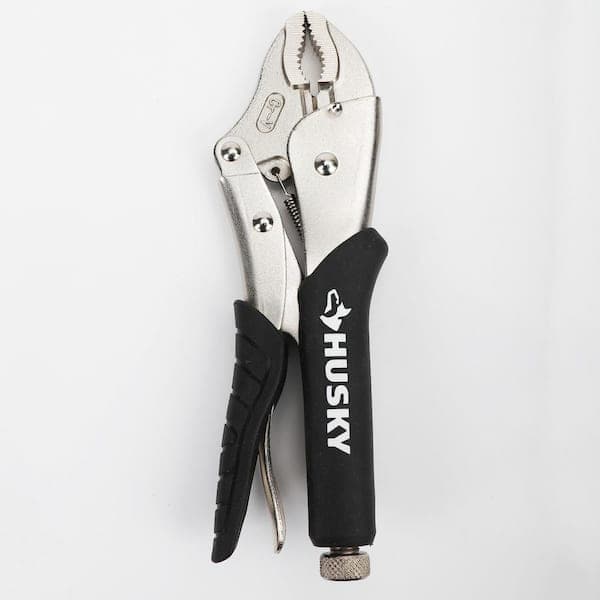 Husky 10 in. Curved Jaw Locking Plier With Rubber Grip (2)