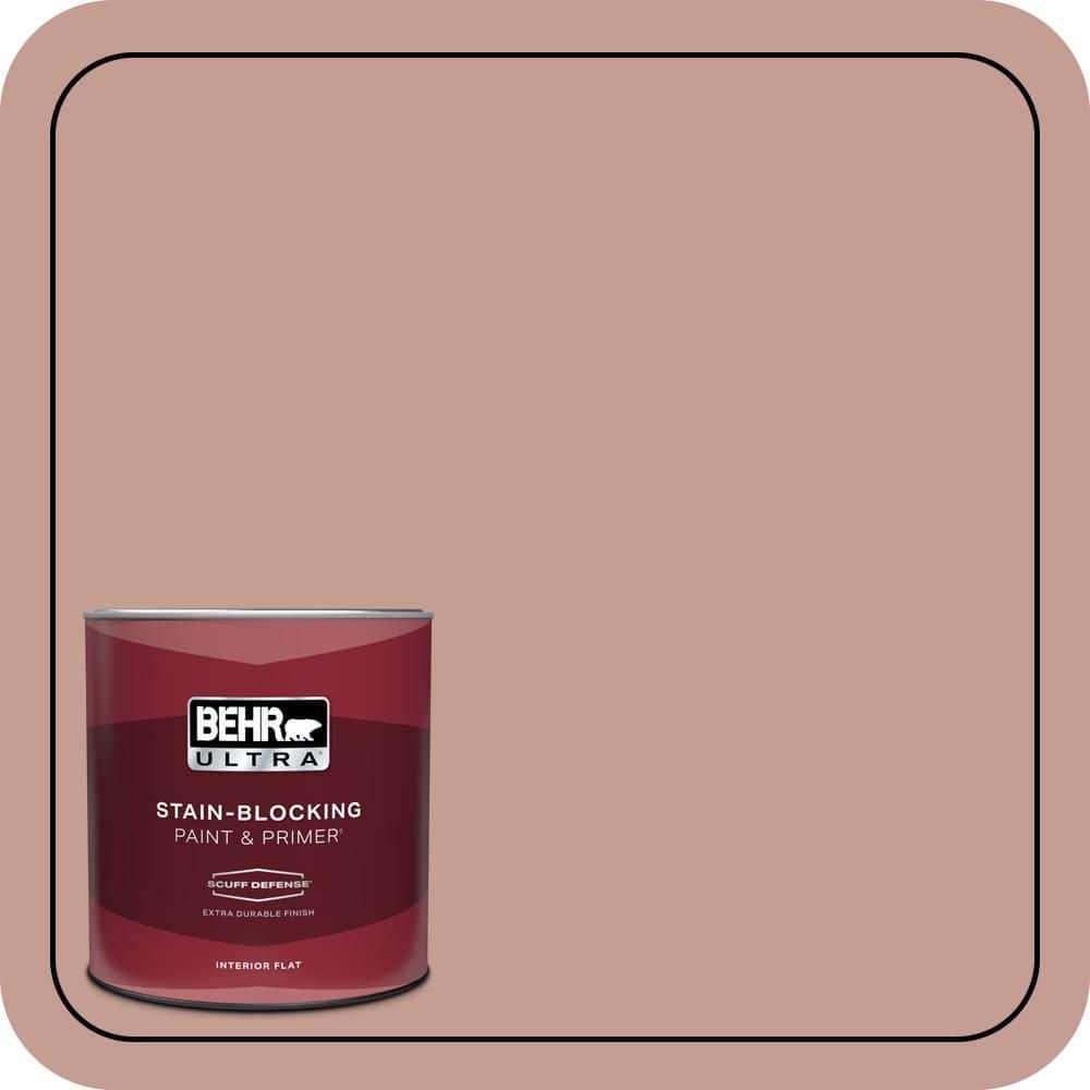 BEHR ULTRA 1 qt. #S170-4 Retro Pink Extra Durable Flat Interior Paint & Primer (1)