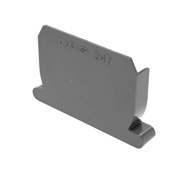 NDS 4 in. PVC Spee-D Channel End Cap (2)