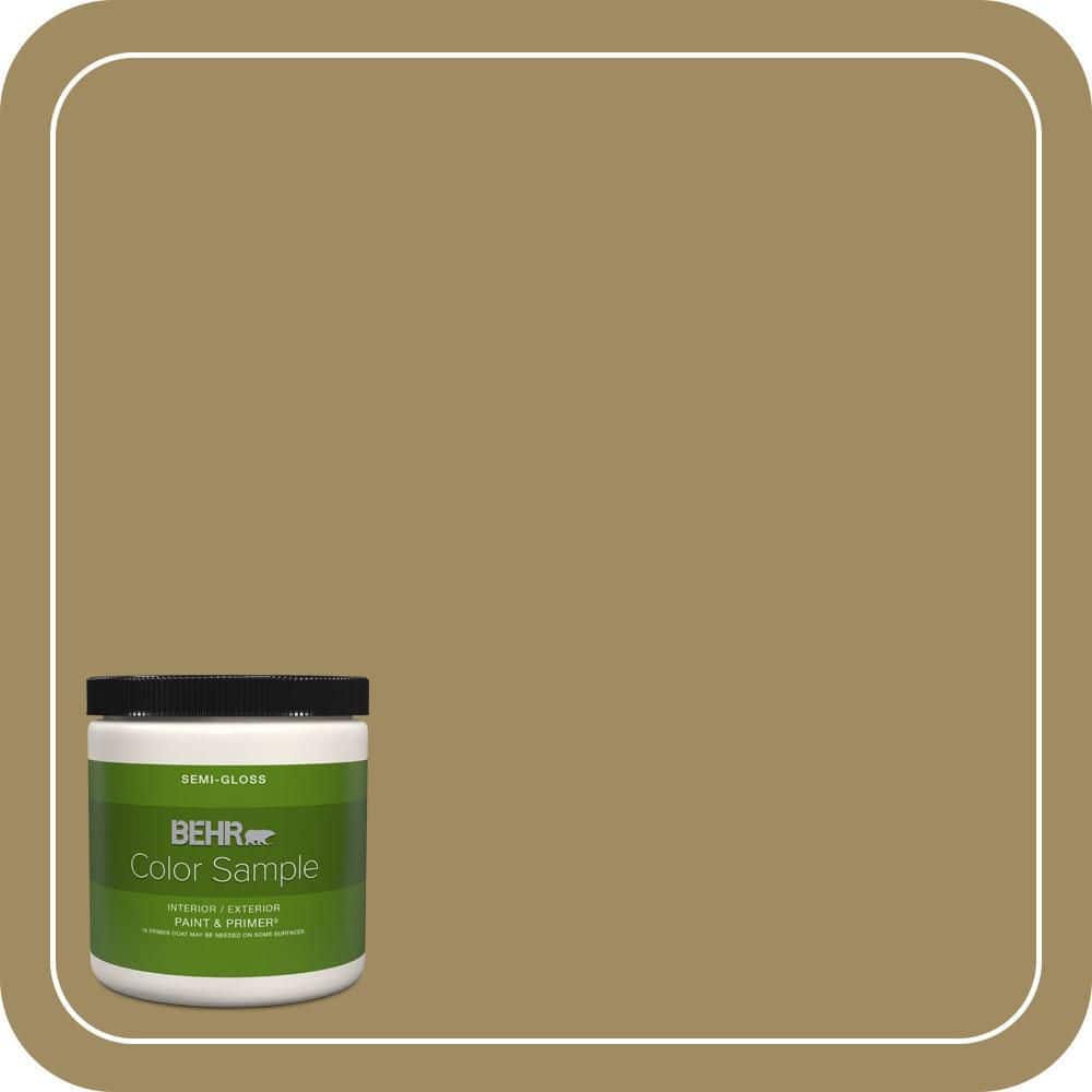 BEHR PREMIUM PLUS #S320-6 Garden Salt Green Flat Interior/Exterior Paint & Primer Color Sample (1)