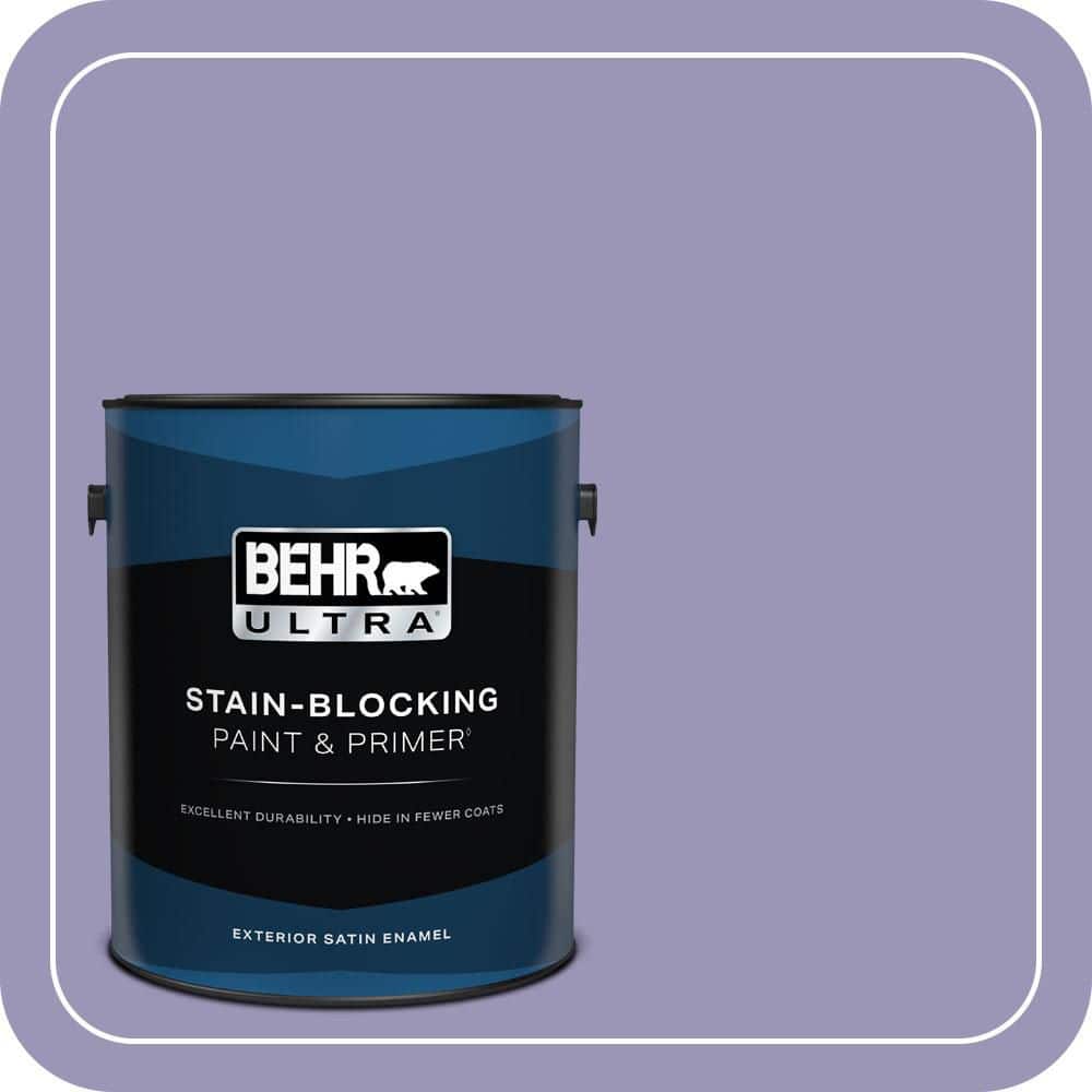 BEHR ULTRA 1 gal. #640D-5 June Berry Satin Enamel Exterior Paint & Primer (1)