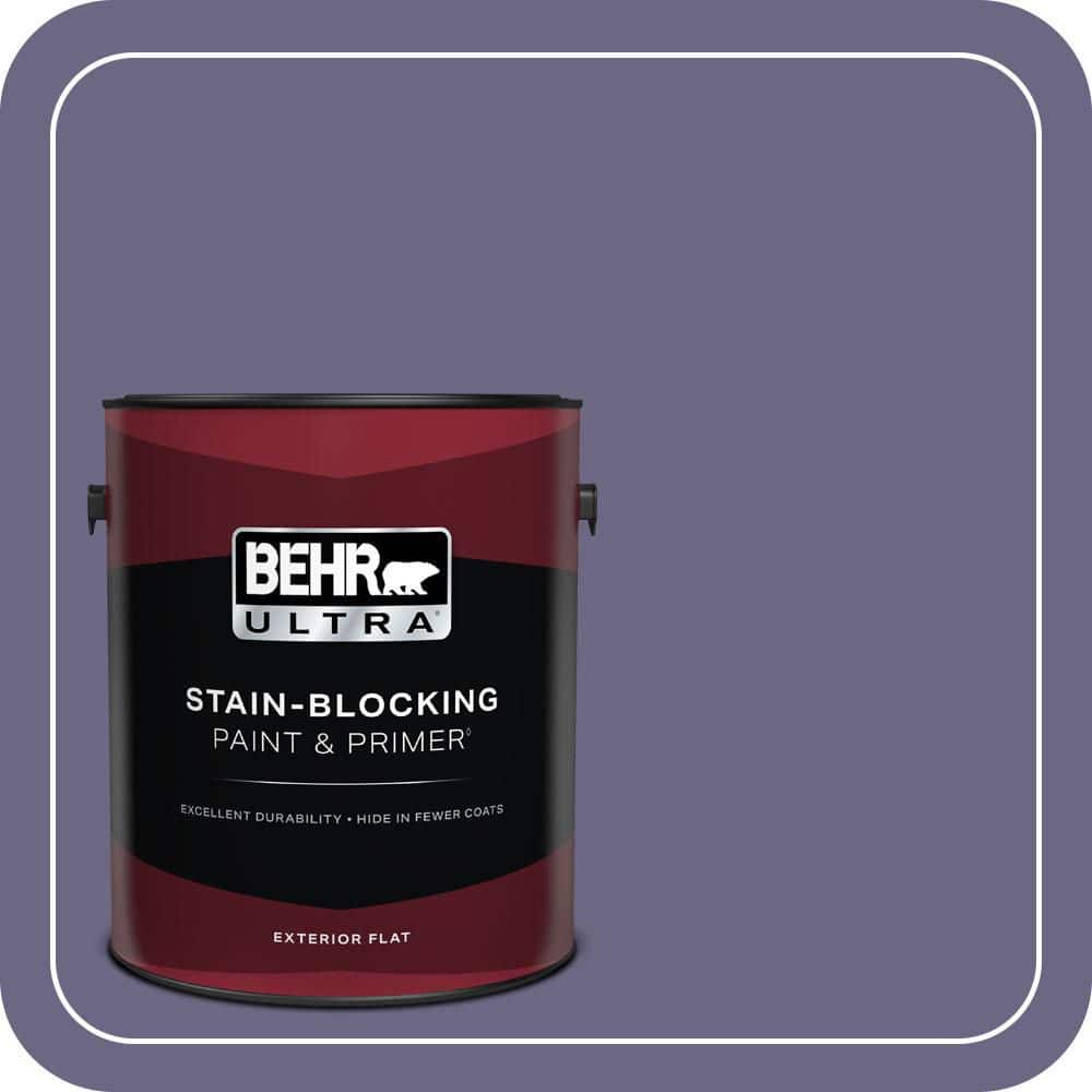 BEHR ULTRA 1 gal. #PPU16-18 Hyacinth Arbor Flat Exterior Paint & Primer