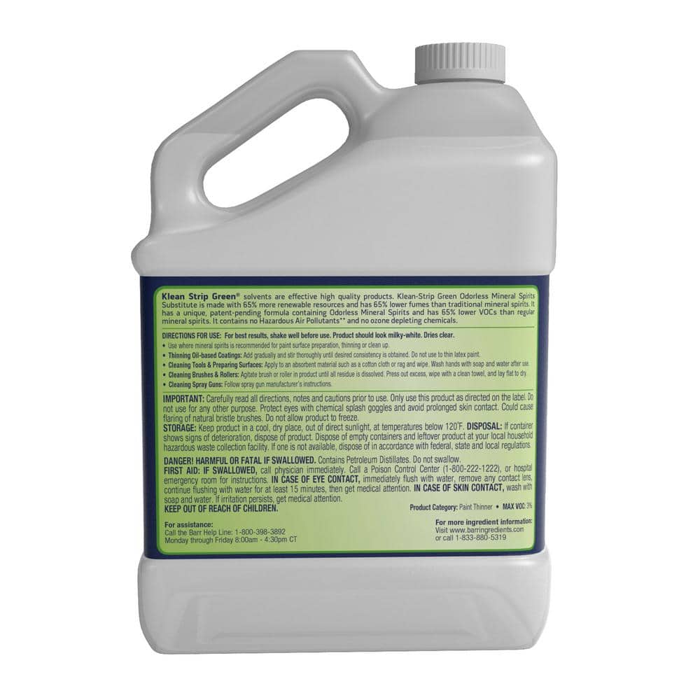 Klean-Strip Green 1 gal. Green Odorless Mineral Spirits (2)