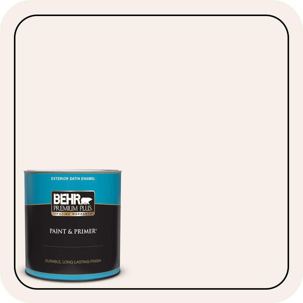 BEHR PREMIUM PLUS 1 qt. #PWN-35 Devonshire Satin Enamel Exterior Paint & Primer