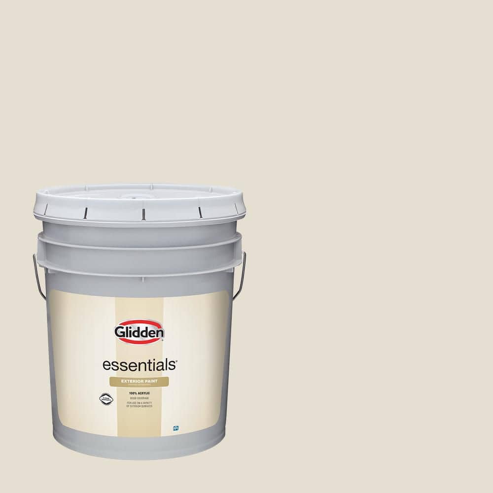 Glidden Essentials 5 gal. PPG1097-2 Southern Breeze Satin Exterior Paint