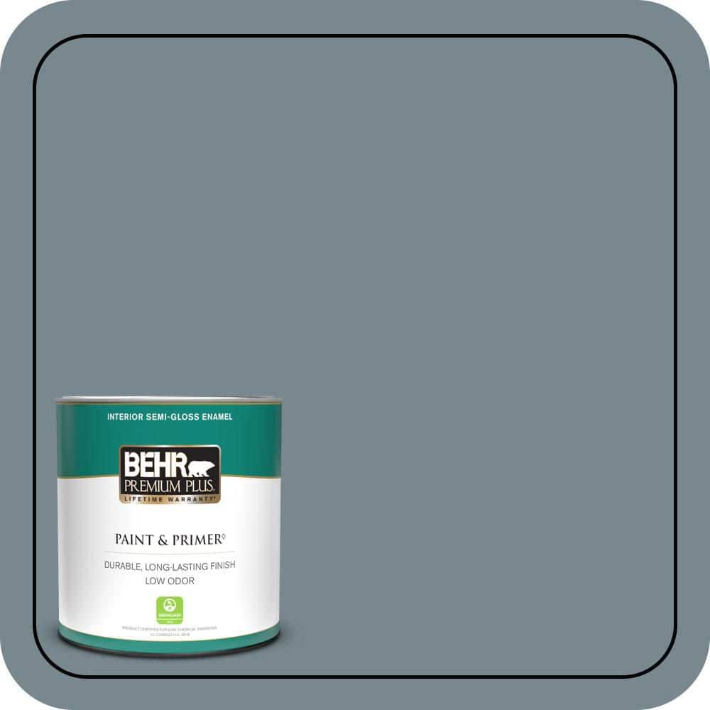 BEHR PREMIUM PLUS #N470-5 Norwegian Blue Enamel & Primer Color Sample (1)