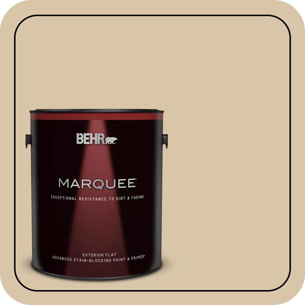 BEHR MARQUEE 1 gal. #MQ2-23 Almond Butter Flat Exterior Paint & Primer