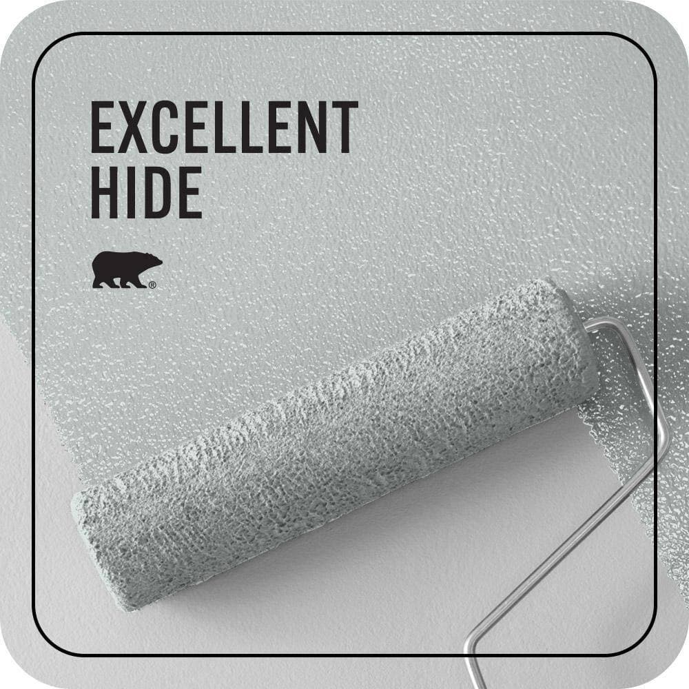 BEHR PREMIUM PLUS 1 gal. #N440-1 Streetwise Ceiling Flat Interior Paint & Primer (2)