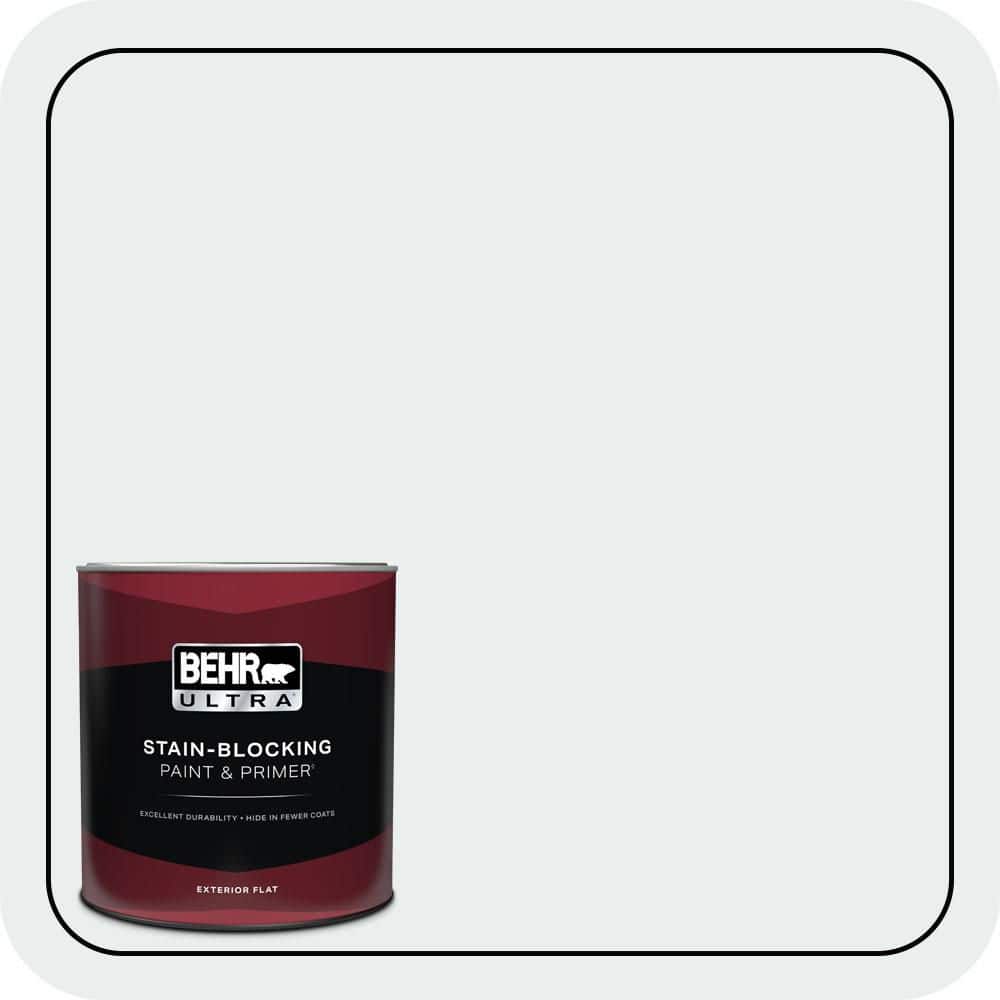 BEHR ULTRA 1 qt. #PWN-16 Day Spa Flat Exterior Paint & Primer