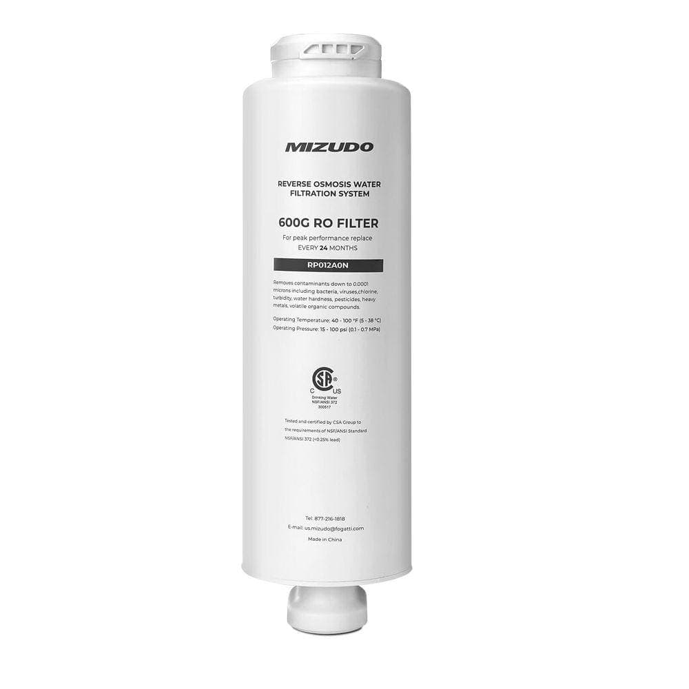 MIZUDO Pureflo RO Water Filter Cartridge Replacement for Pureflo 600 GPD Under Sink Reverse Osmosis System, 1-Pack (1)