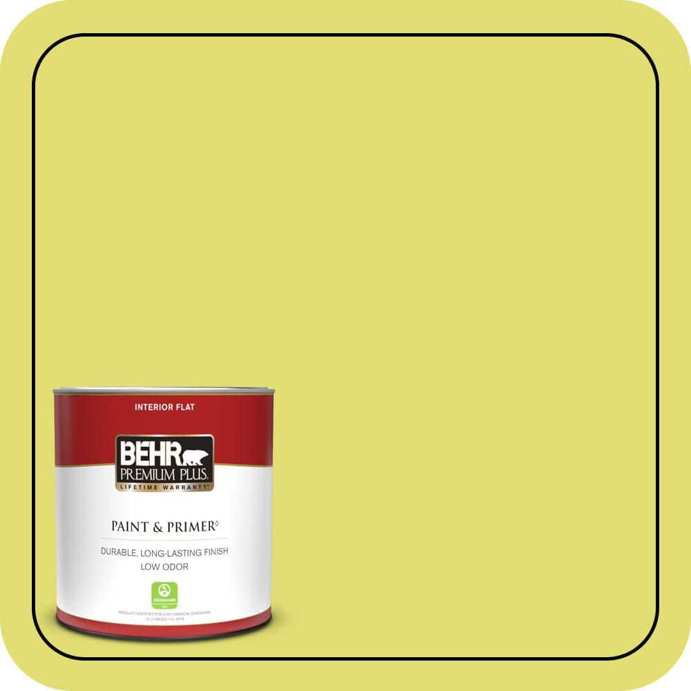 BEHR PREMIUM PLUS #400B-4 Citron Enamel Low Odor & Primer (1)