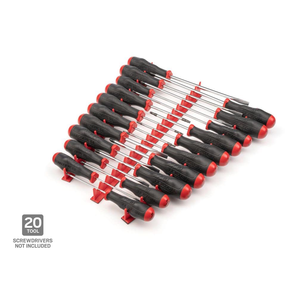 TEKTON 20-Tool Screwdriver Rails (Red) (2)