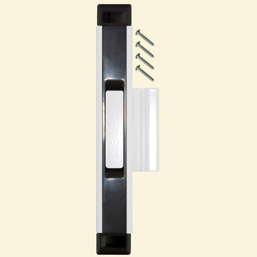 LOCKiT! Black/White Sliding Door Interlocking Latch