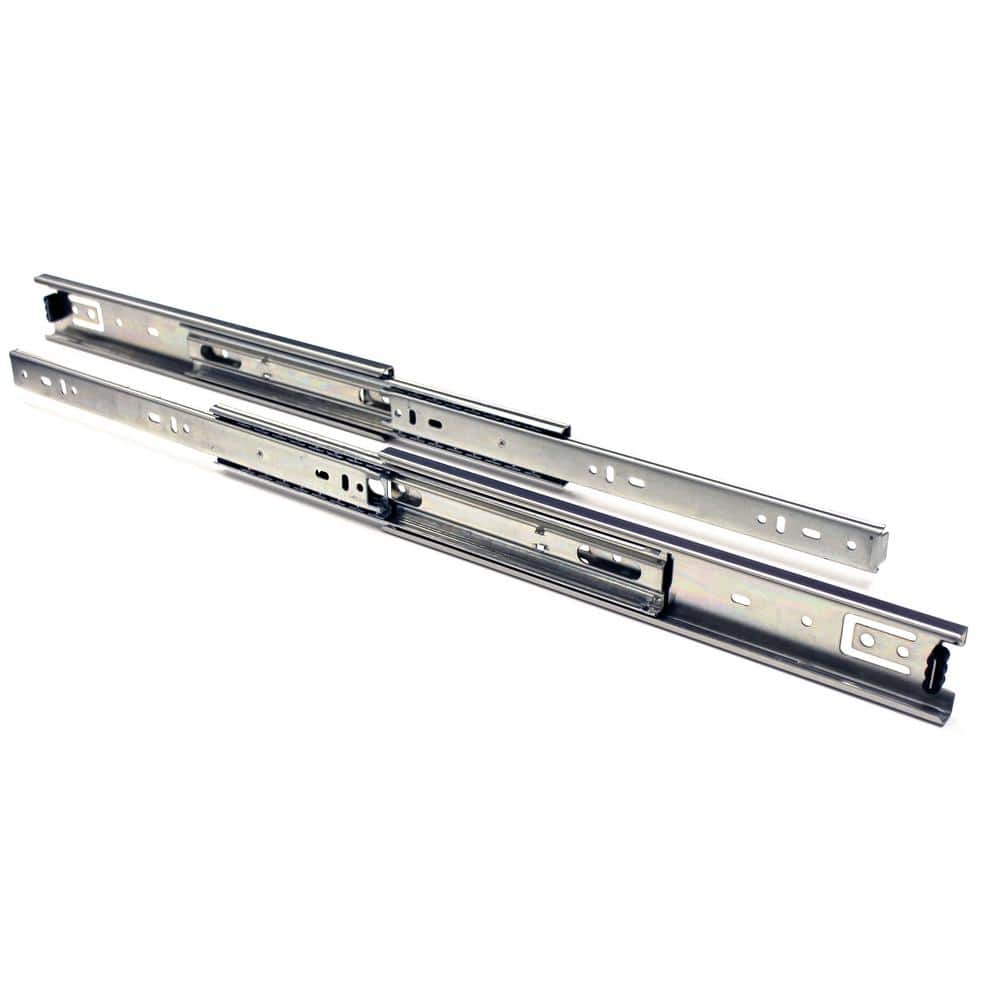 Unbranded 12 in. Side Mount Full Extension Ball Bearing Drawer Slide with Installation Screws 1-Pair (2 Pieces) (2)