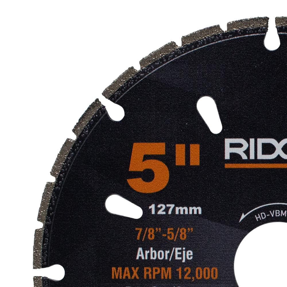 RIDGID 5 in. Diamond Multi-Cutting Blade (3)