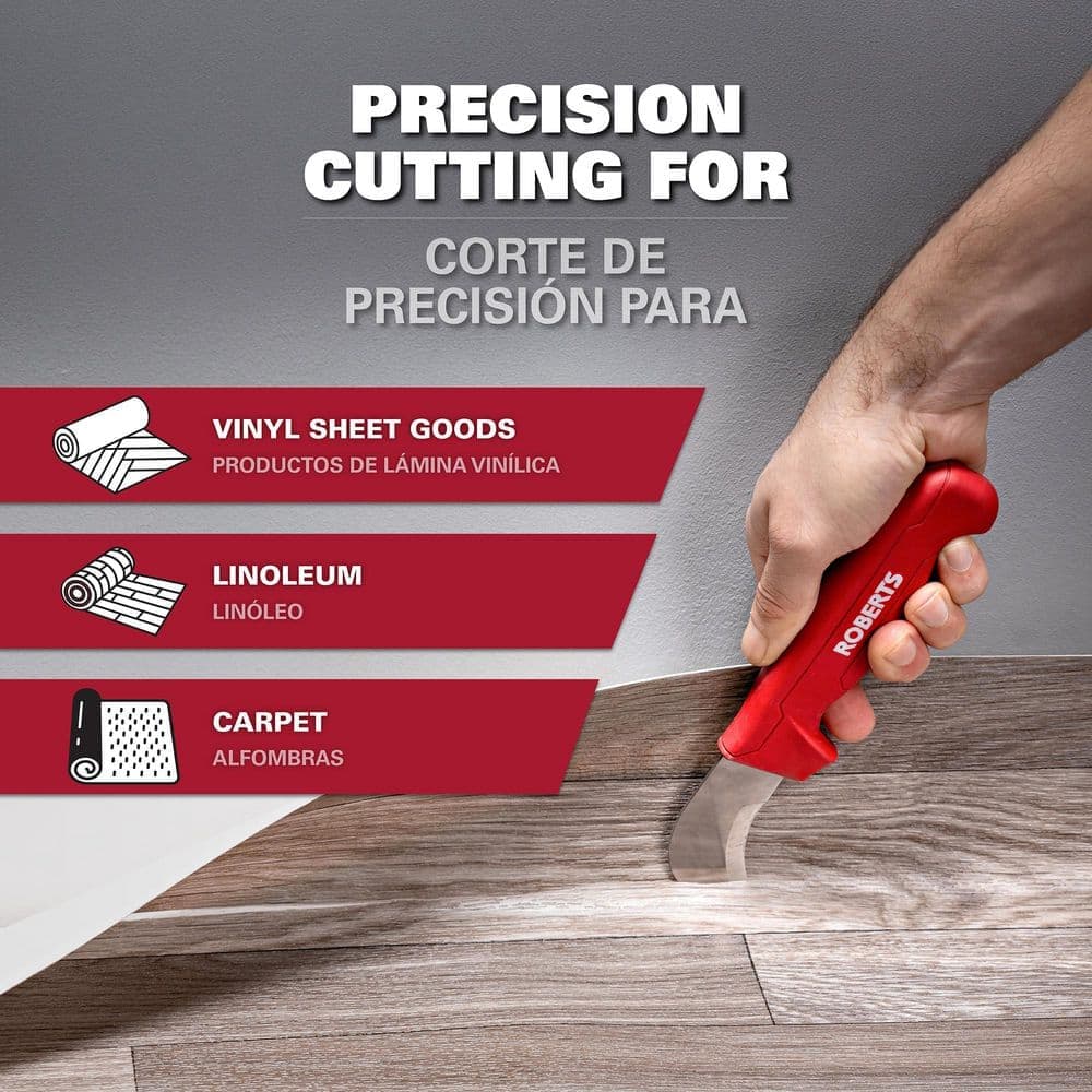 ROBERTS Vinyl Flooring Utility Knife with Curved Blade (3)