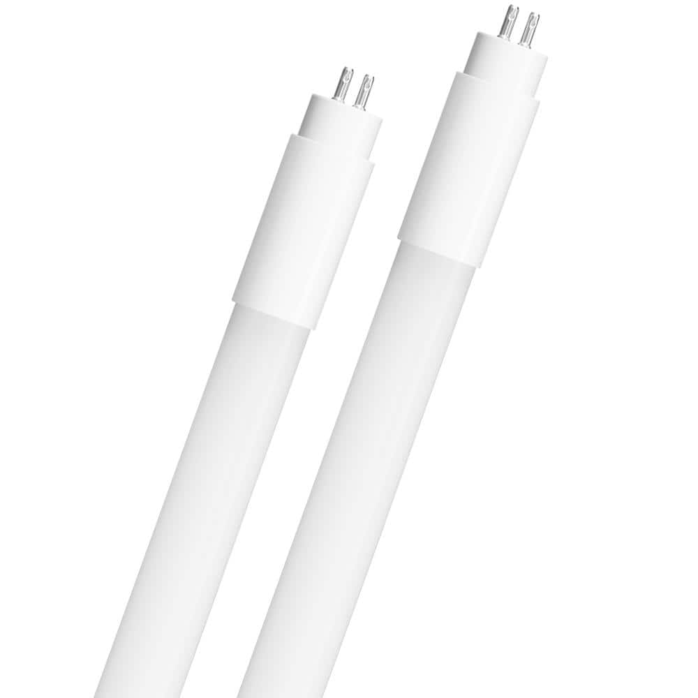 Feit Electric 28-Watt Equivalent 4 ft. T5 G13 Type A Plug and Play Linear LED Tube Light Bulb, Selectable White (2-Pack)