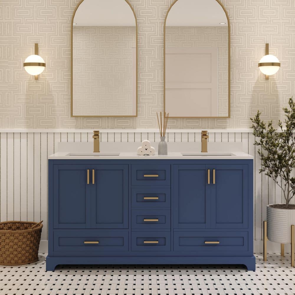 AYNA DECORS Maya Bath Vanity Cabinet without Top Assembled