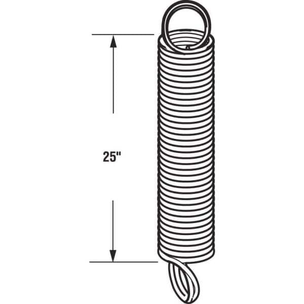 Prime-Line 50 lb., Orange Tip, Sectional Garage Door Extension Spring with Safety Cable (2)