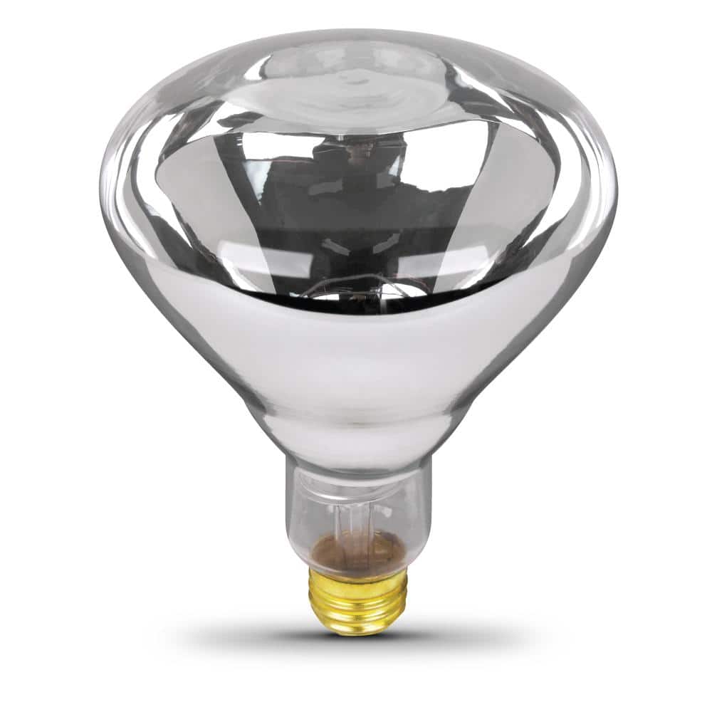 Feit Electric 250-Watt BR40 Clear Reflector E26 Heat Lamp Dimmable 120-Volt Infrared Incandescent Light Bulb (1-Pack) (2)