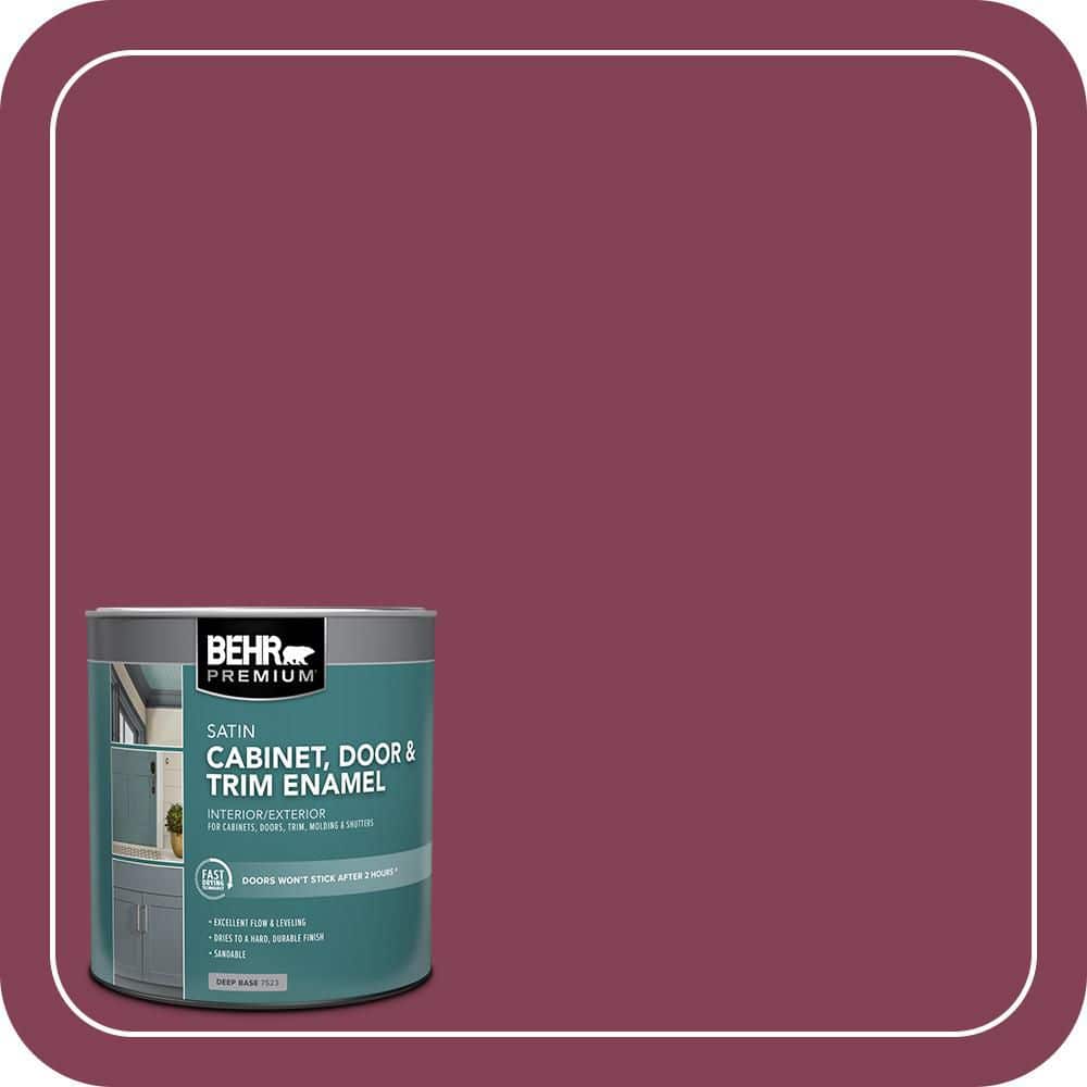 BEHR PREMIUM 1 qt. #M130-7 Sugar Beet Satin Enamel Interior/Exterior Cabinet, Door & Trim Paint