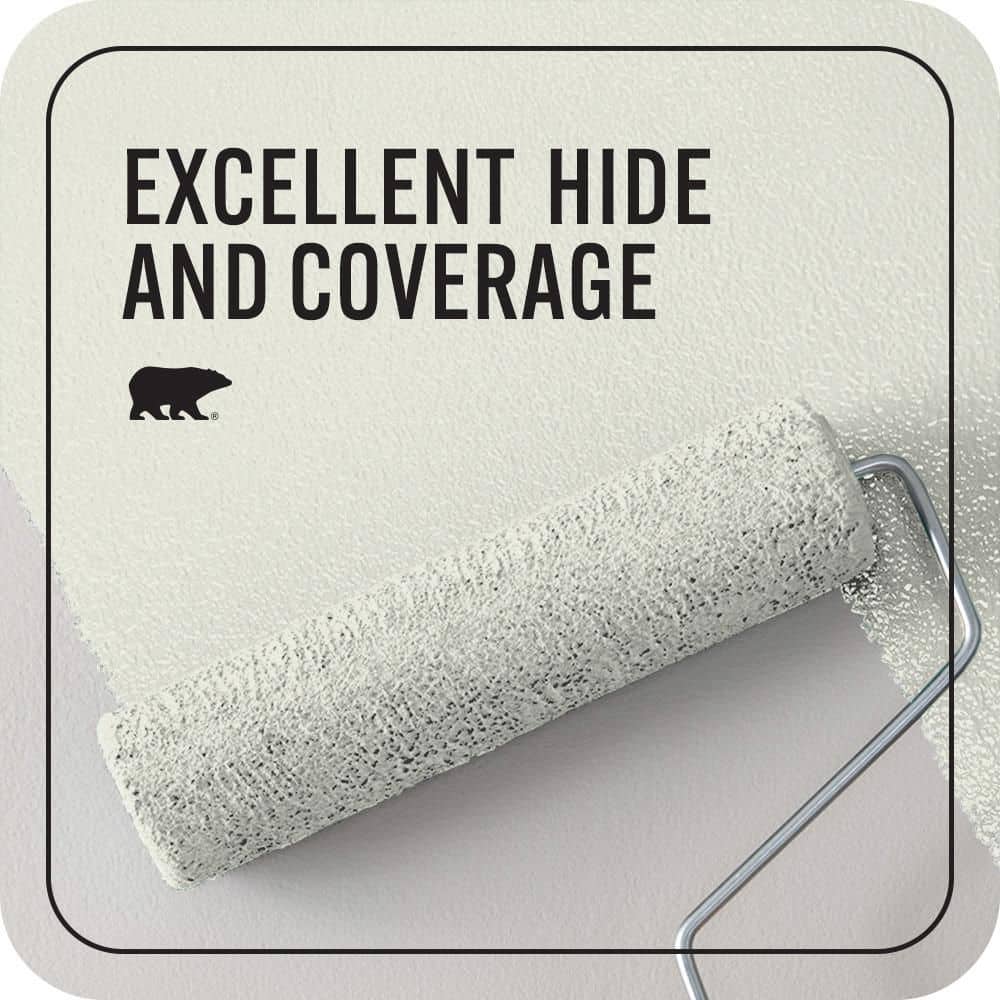 BEHR PREMIUM PLUS #GR-W07 Angel Feather Enamel EcoMix Plant-Based & Primer (2)