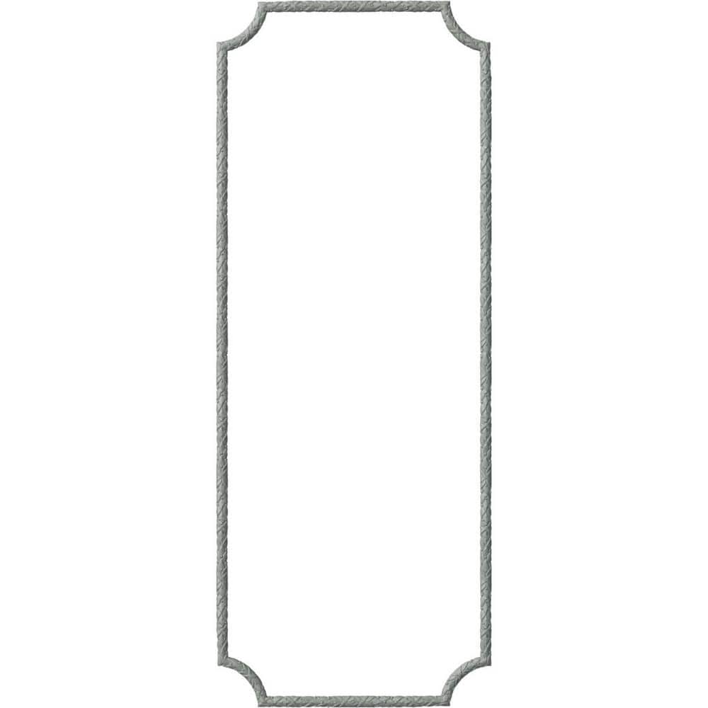 Ekena Millwork 28 in. W x 72 in. H Unfinished Polyurethane Dublin Panel Moulding Kit (Single Panel) (1)