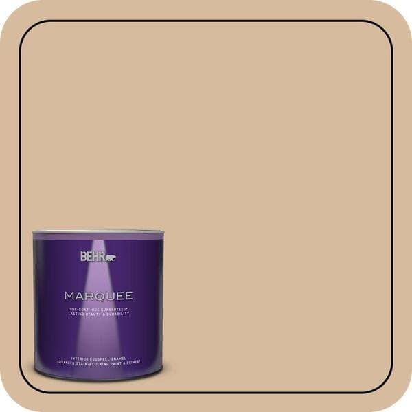 BEHR MARQUEE 1 qt. #T18-06 Kombucha Eggshell Enamel Interior Paint & Primer (2)