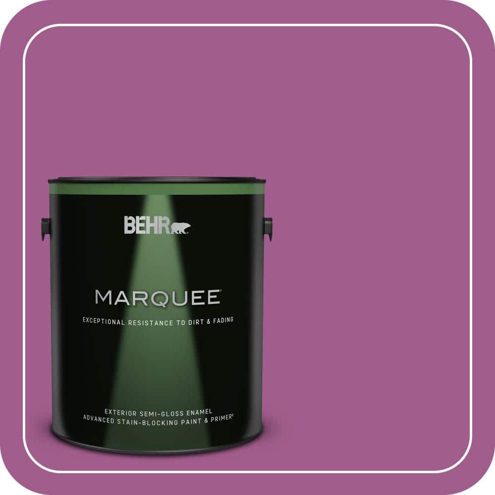 BEHR MARQUEE 1 gal. #P110-6 Wild Berry Semi-Gloss Enamel Exterior Paint & Primer