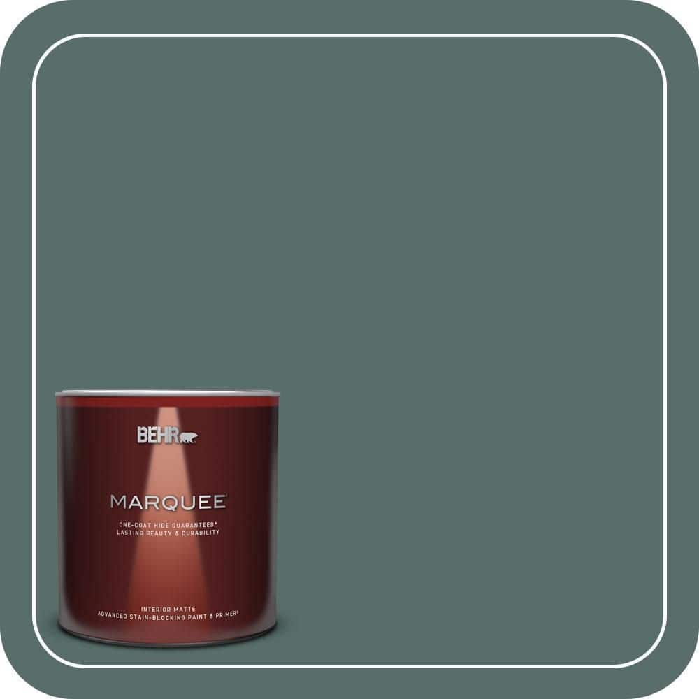 BEHR MARQUEE 1 qt. #N430-6 Meteorological One-Coat Hide Matte Interior Paint & Primer (1)