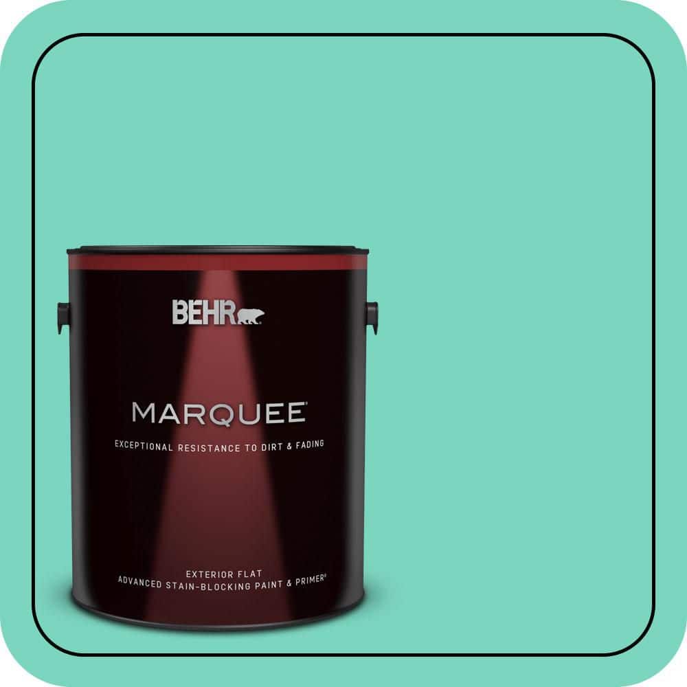 BEHR MARQUEE 1 gal. #P430-3 Green Parakeet Flat Exterior Paint & Primer