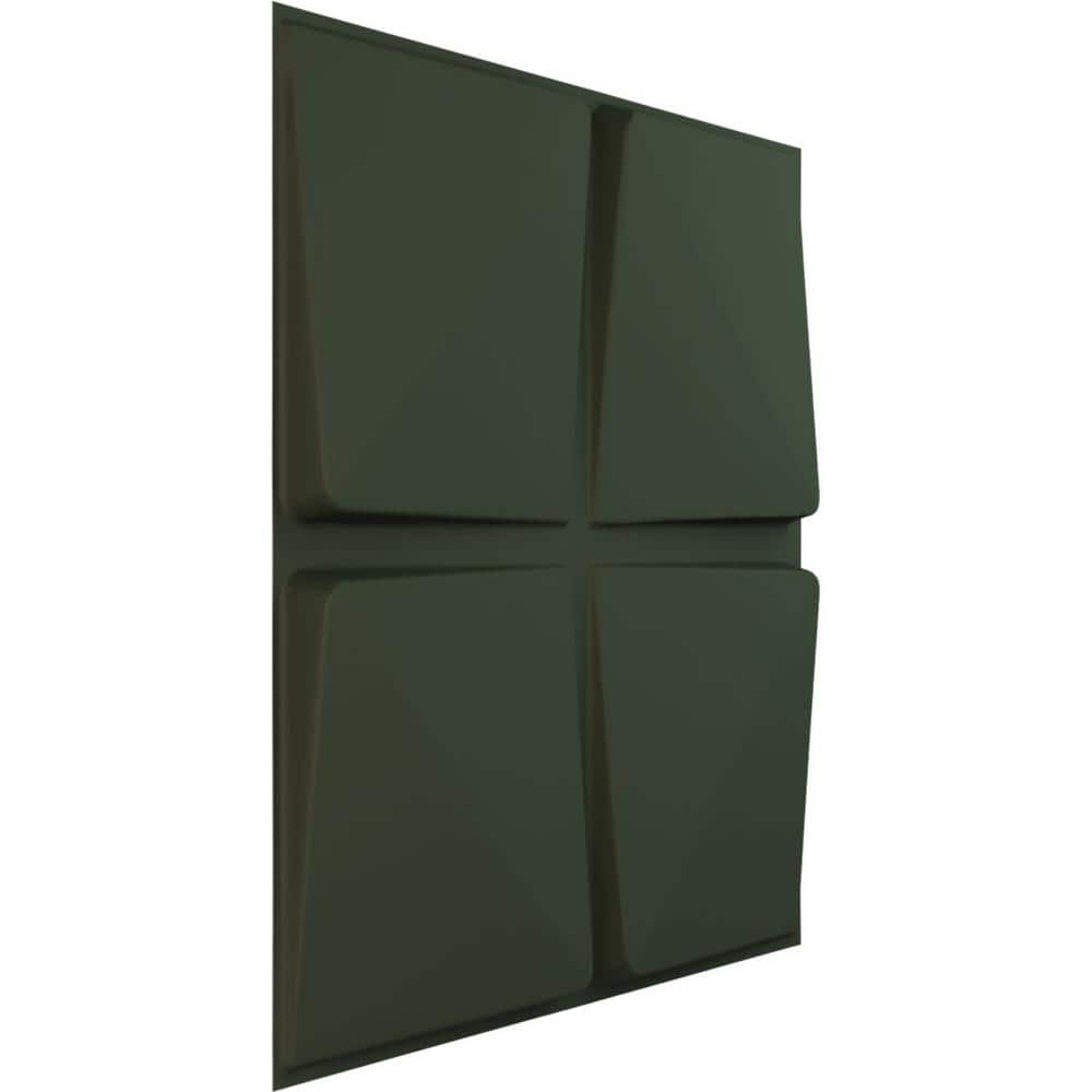 Ekena Millwork 19-5/8"W x 19-5/8"H Edinburgh EnduraWall Decorative 3D Wall Panel, Satin Hunt Club Green (Covers 2.67 Sq.Ft.) (2)