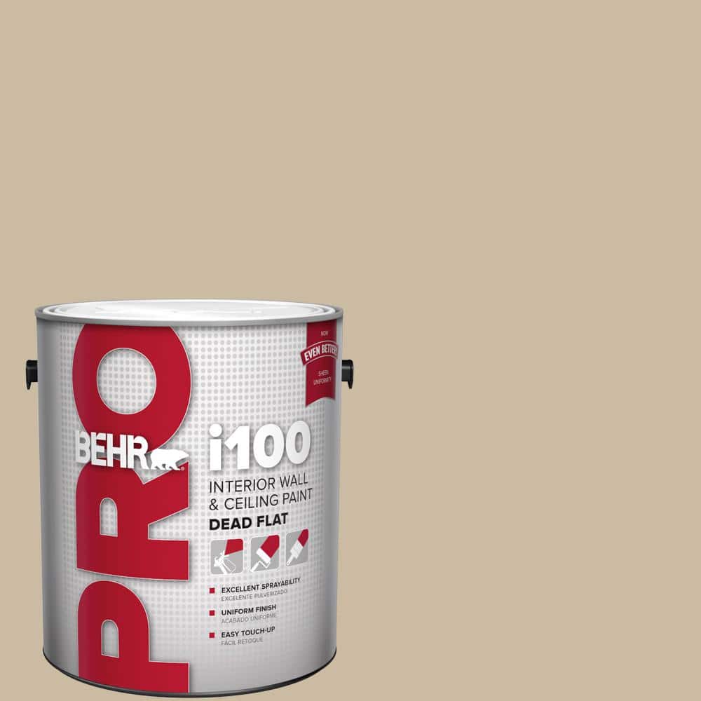 BEHR PRO 1 gal. #MQ2-26 Windsor Tan Dead Flat Interior Paint