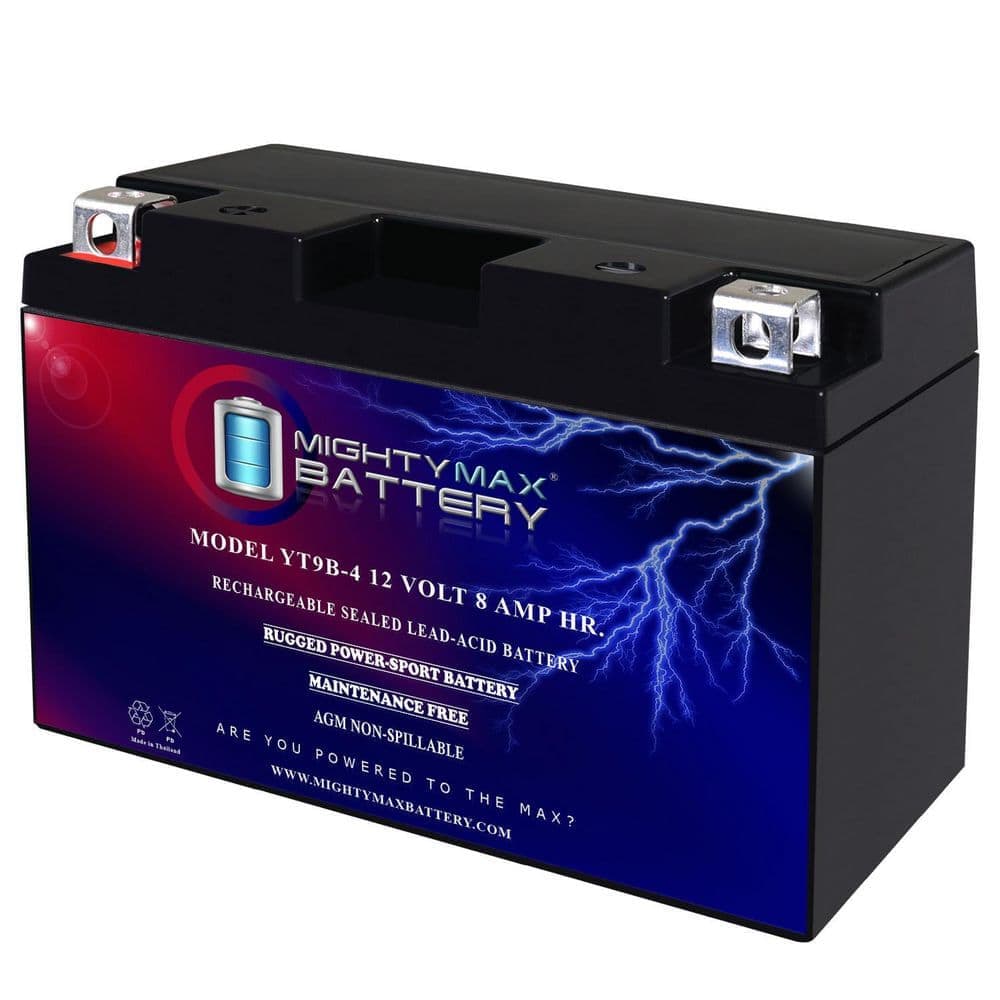 MIGHTY MAX BATTERY 12-volt, 8Ah, AGM, Replacement Battery Compatible for Yamaha 400 YP400 Majesty 04-14 (1)