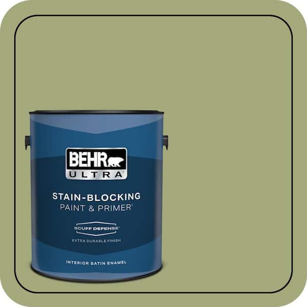 BEHR PREMIUM PLUS #M350-5 Mossy Cavern Enamel & Primer Color Sample (4)