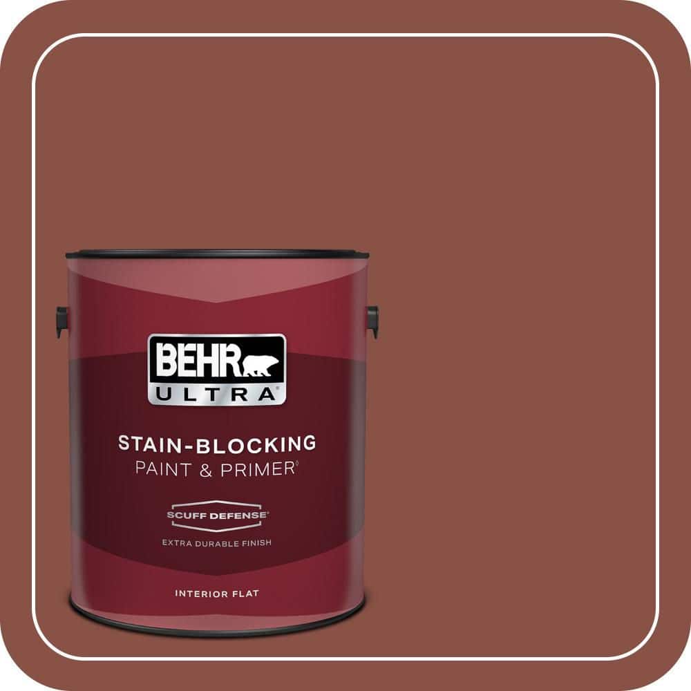 BEHR ULTRA 1 gal. #PPU2-18 Spice Extra Durable Flat Interior Paint & Primer (1)