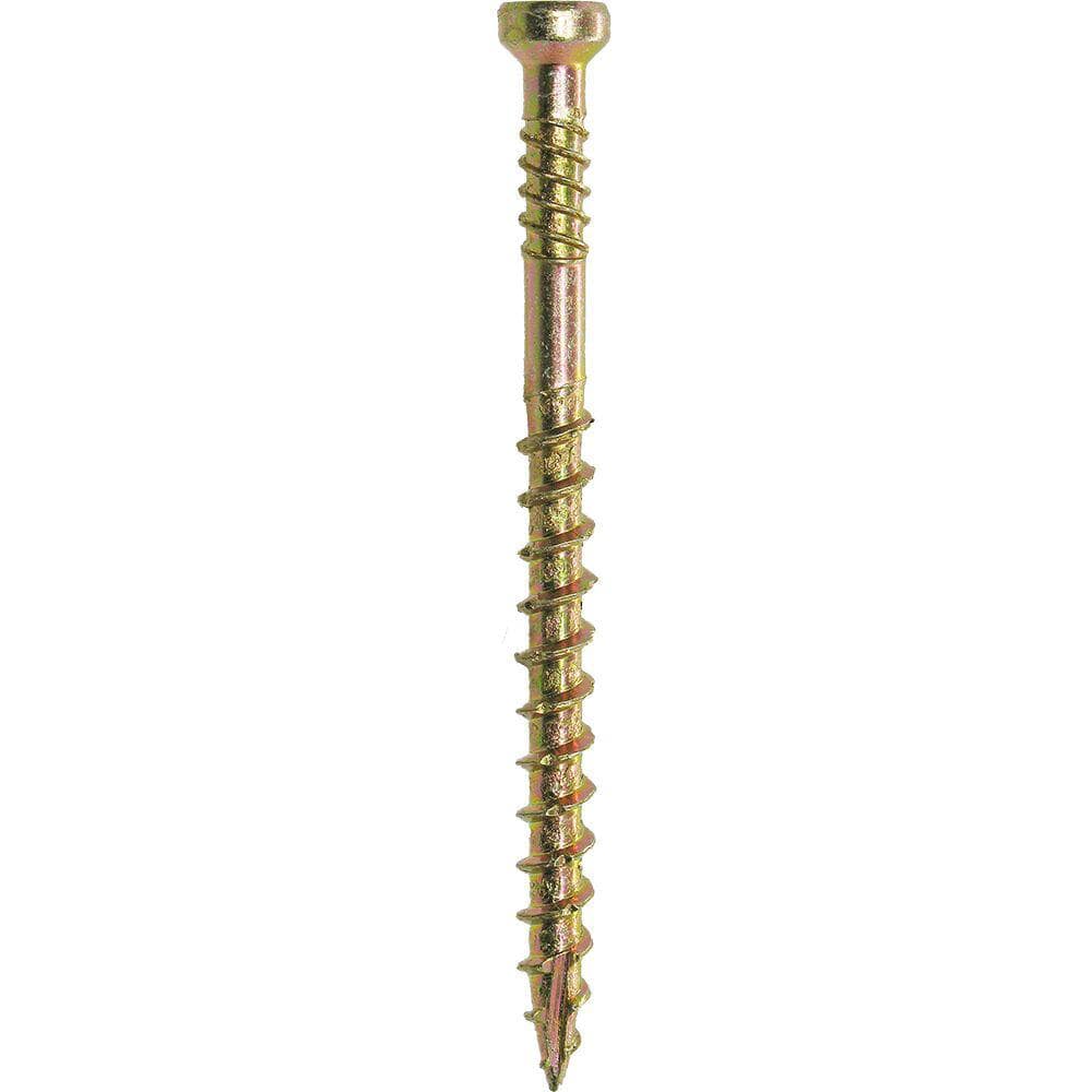 Grip-Rite #8 x 2-1/4 in. Star Drive Trim Head Coarse Thread Construction Screws 1 lb. Box (2)