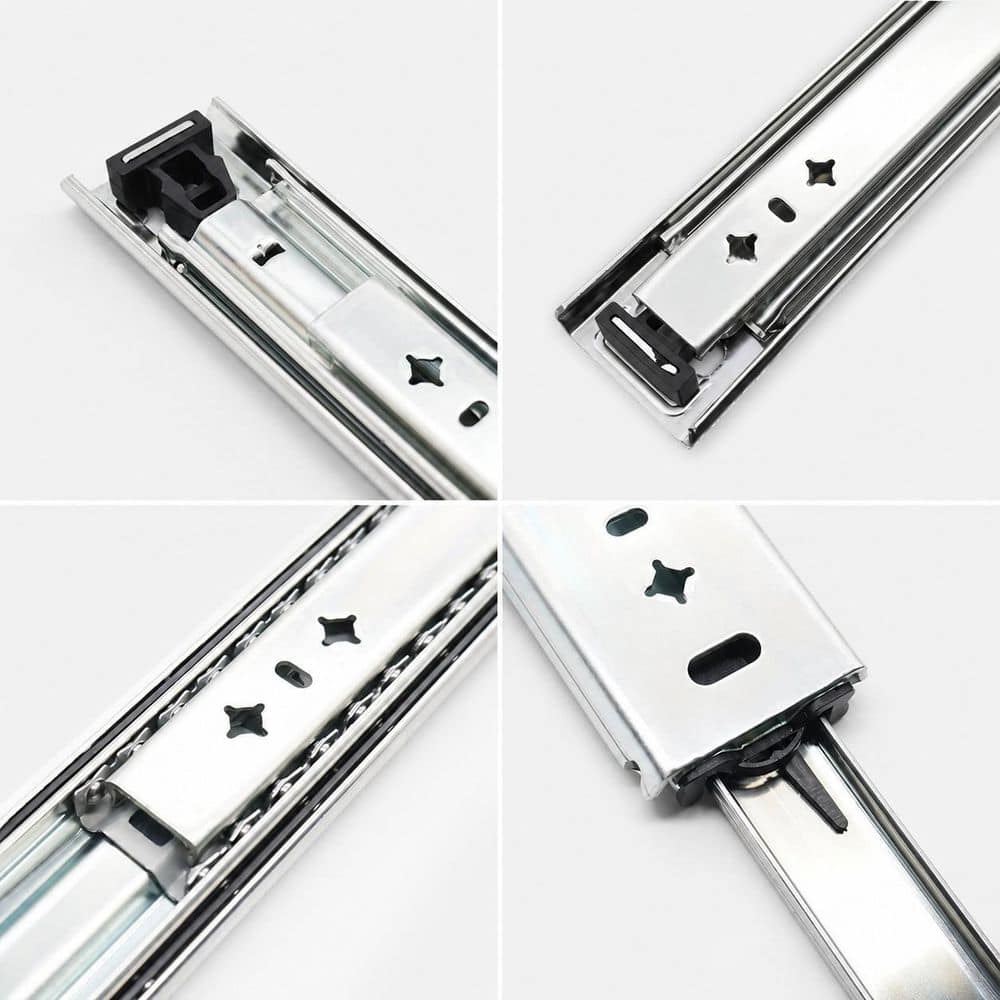 LAIFUCAM 36 in. Zinc Plated Cold Rolled Steel Undermount Soft-Close Heavy Duty Ball Bearing Drawer Slides 1 Pair (3)