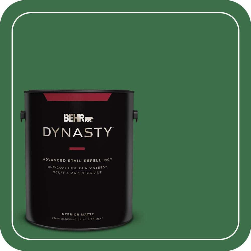 BEHR DYNASTY 1 gal. #S-H-450 Parsley Sprig Matte Interior Stain-Blocking Paint & Primer