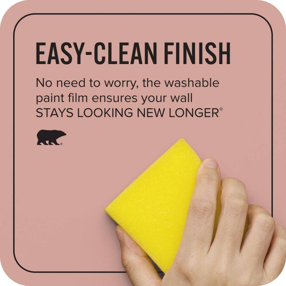 BEHR ULTRA 1 qt. #S160-3 Bubble Shell Extra Durable Satin Enamel Interior Paint & Primer (4)