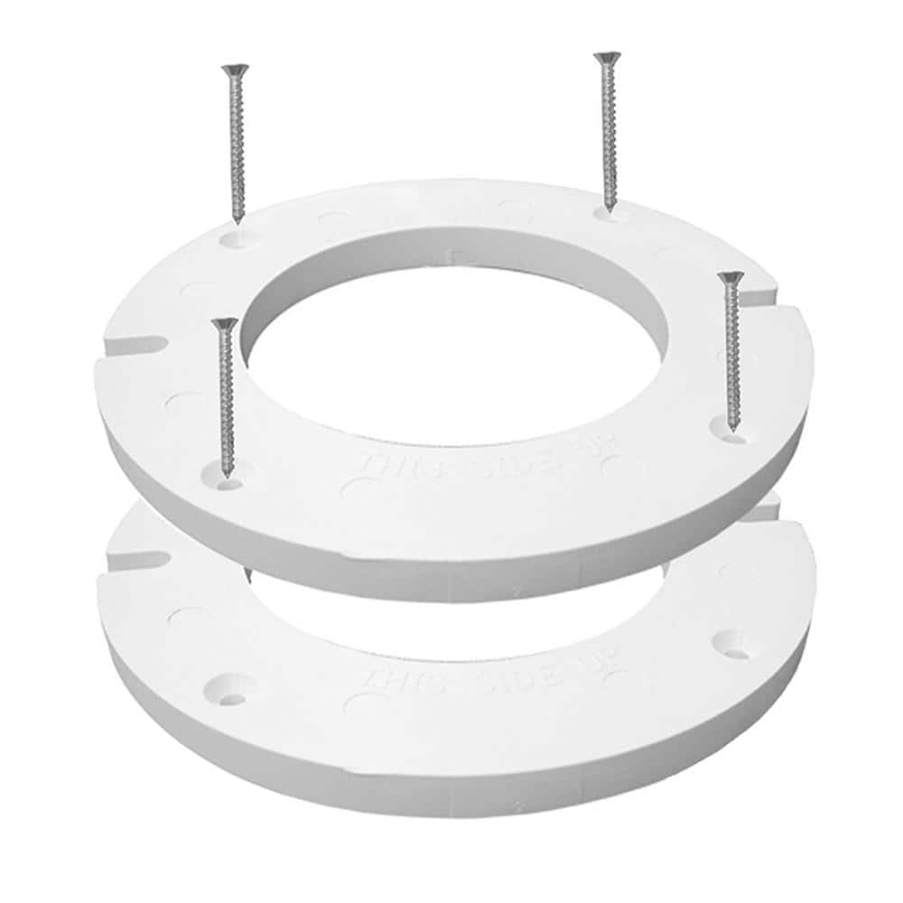 JONES STEPHENS 6-3/4 in. O.D. Complete Plastic Closet Flange Extension Kit with Gasket and Bolts