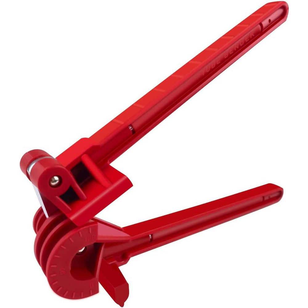 Yichuhaoxi 3/16, 1/4, 5/16, 3/8 Pipe Capacity Tube Bender 4-in-1 Brake Line Bending Tool for 0-180° Fuel Pipe (1)