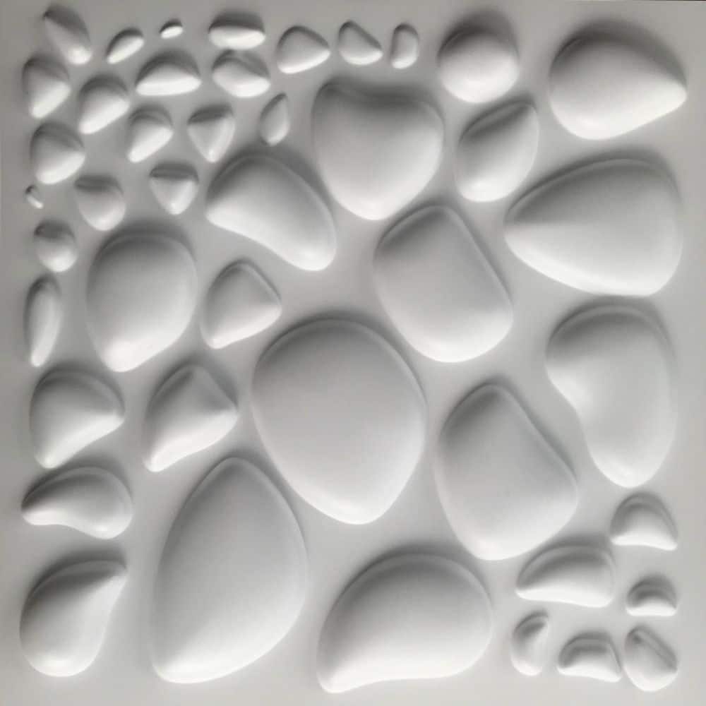 Dundee Deco Falkirk Ross 2/25 in. 19.7 in. 19.7 in. PVC Abstract 3D Decorative Wall Panel